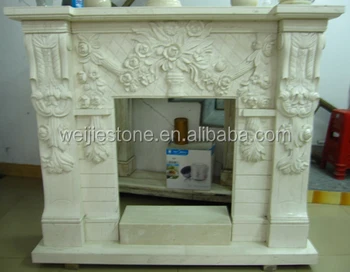 Factory Price Natural Stone Hand Craved Indoor Fireplace Stove