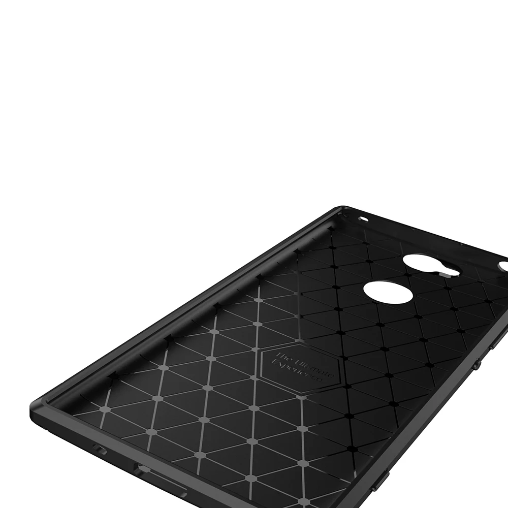 New Premium Shock Protection Carbon Fiber Skin TPU Silicone Case For Sony xperia xa2 plus