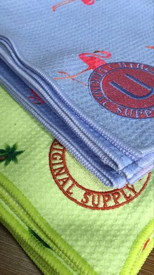 Custom Full Over Printing Waffle Golf Towel With Embroidery Logo Buy