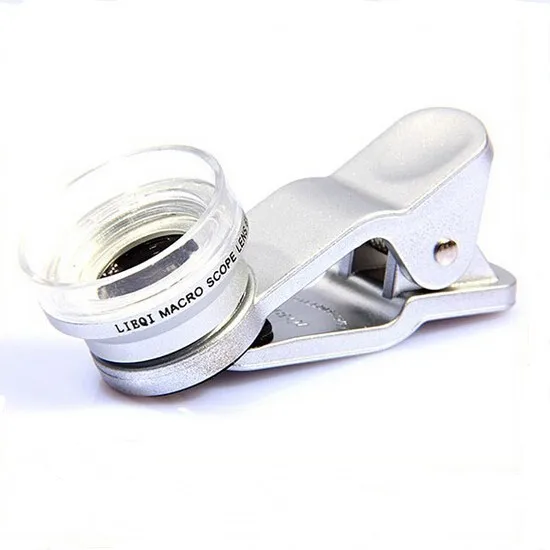 Universal 6X Circular Macro Mobile Phone Scope Shape Clip Lens For iPhone For Samsung For LG