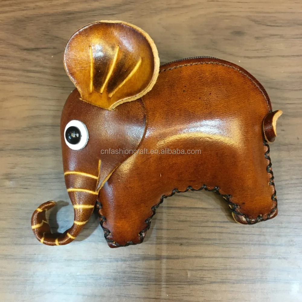 

Change Purse or wholesale handmade elephant genuine leather Coin Purse