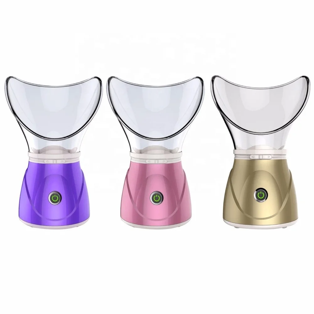 

Mist Moisturizing Cleansing Pores Face Steamer Sprayer Face Humidifier Facial Steamer for skin care, Purple/gold/pink