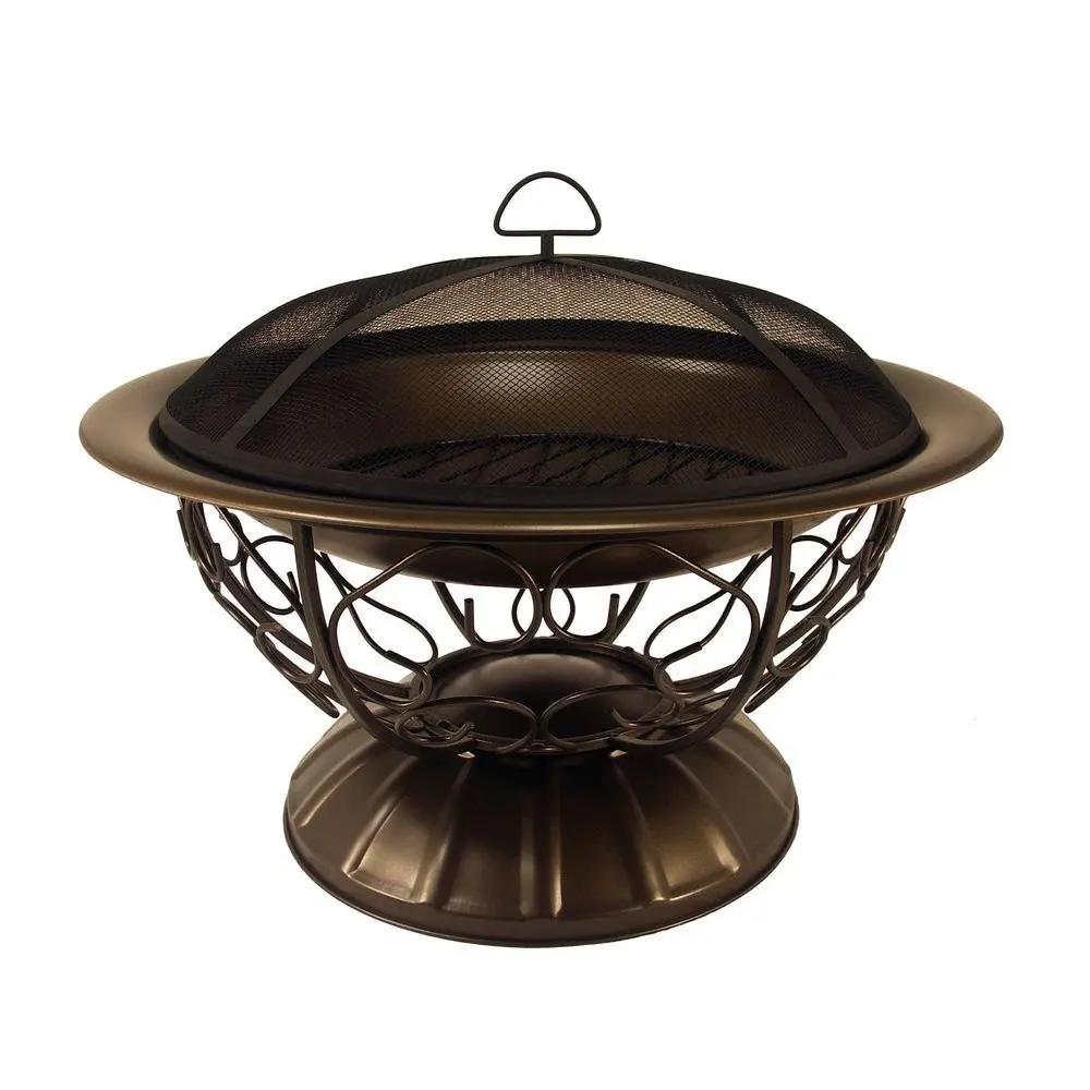 Buy Catalina Creations Durable Round Steel Wood Burning Outdoor