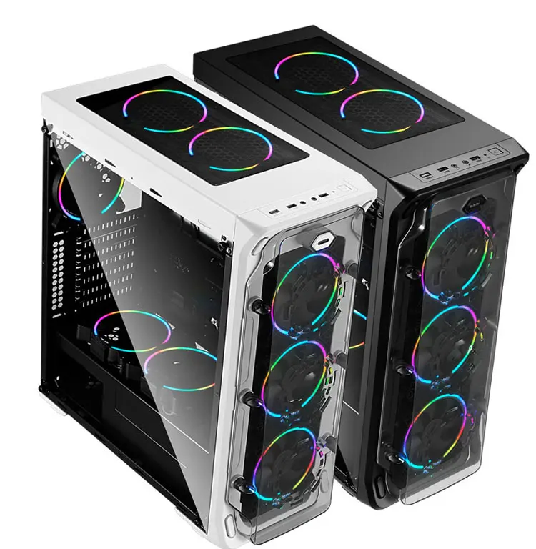 Powercase Wholesale Pc Case For Gaming Computer Metal Atx Pc Case Sale