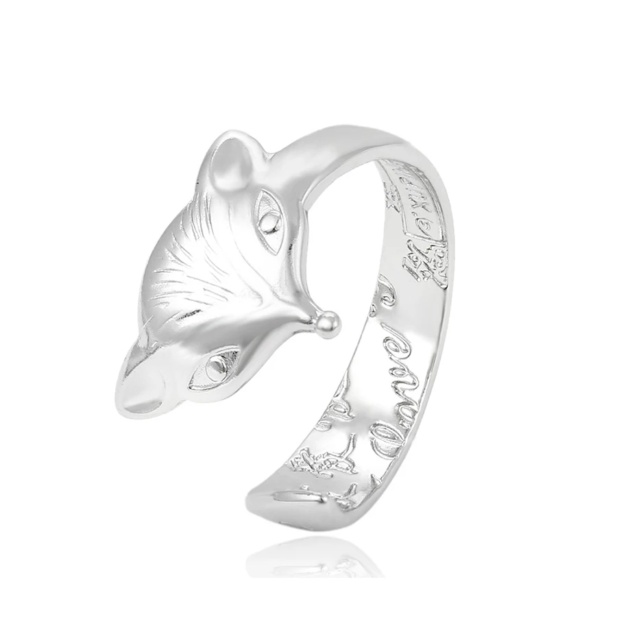 

13991-new fashion animal jewelry color new model fox ring