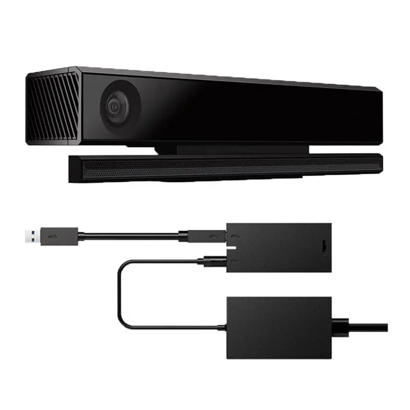 

For Microsoft Xbox One S Console For Windows 10 PC Kinect 2.0 Sensor Adapter, Black