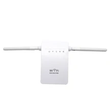New Dual antenna 300Mbps Wifi Repeater Wireless Range Extender 802.11N Booster Signal Amplifier wlan EU