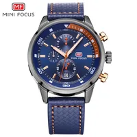 

MINI FOCUS 0017 Brand Mens 3ATM Waterproof Leather Quartz Watches