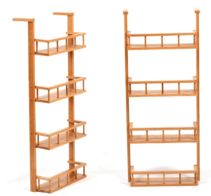 4 tier bamboo fridge storage rack