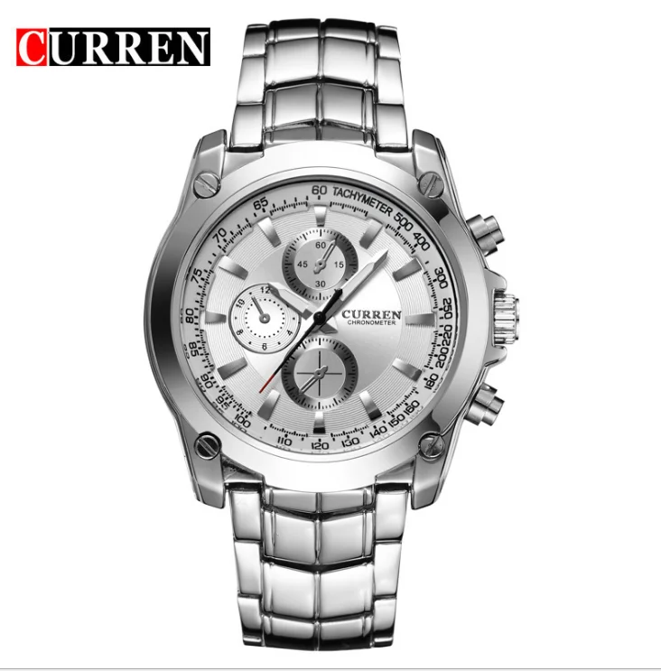 

Curren 8025 watch wholesale adult male watch high quality waterproof quartz steel strap watch, Colourful