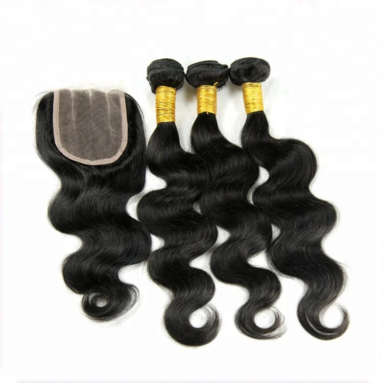 

Good feedback virgin indian human hair extension, Natural color raw Indian hair