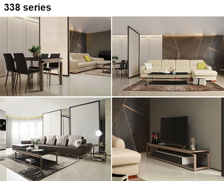 Modern design living room furniture set leather recliner sofa set