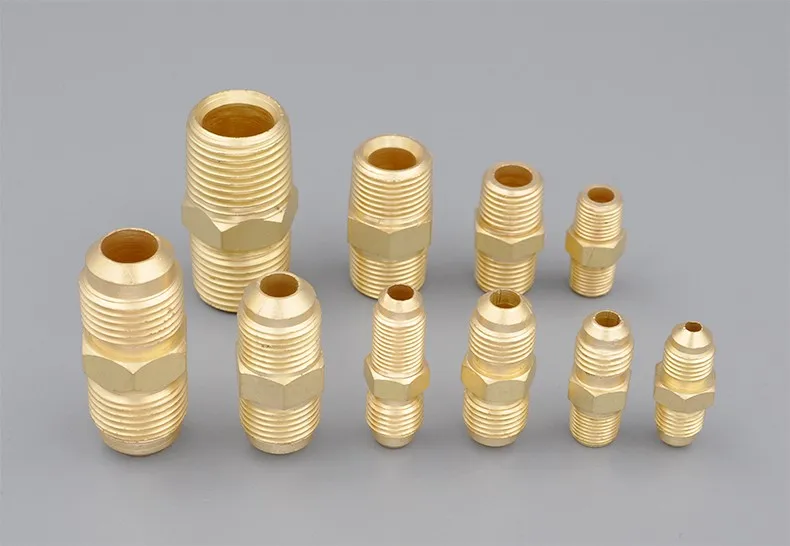 Hex Head Brass Compression Tube Fitting/ Double Flare Union Brass Union