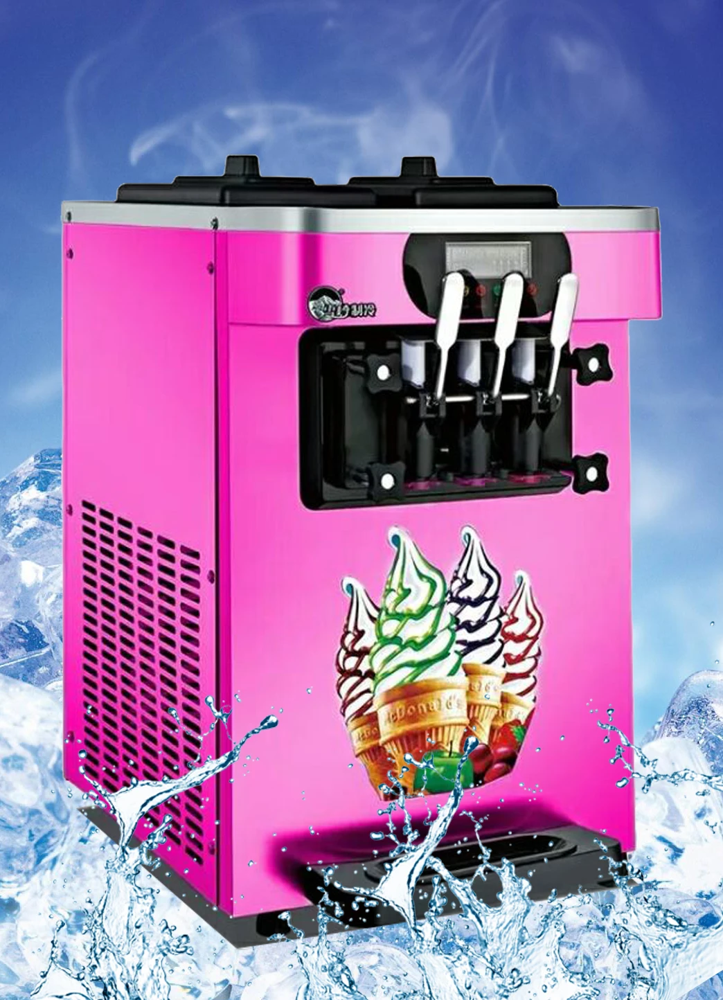 Factory Price And Home Use Soft Mini Ocean Power Ice Cream Machine