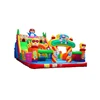 Fun Cartoon Inflatable obstacle course games courses bounce,field sport joust game inflatable playground for kids