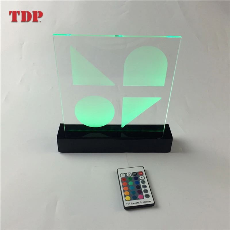 Laser Engraved Double Led Light Bases Acrylic 12v Led Edge Lit Sign ...