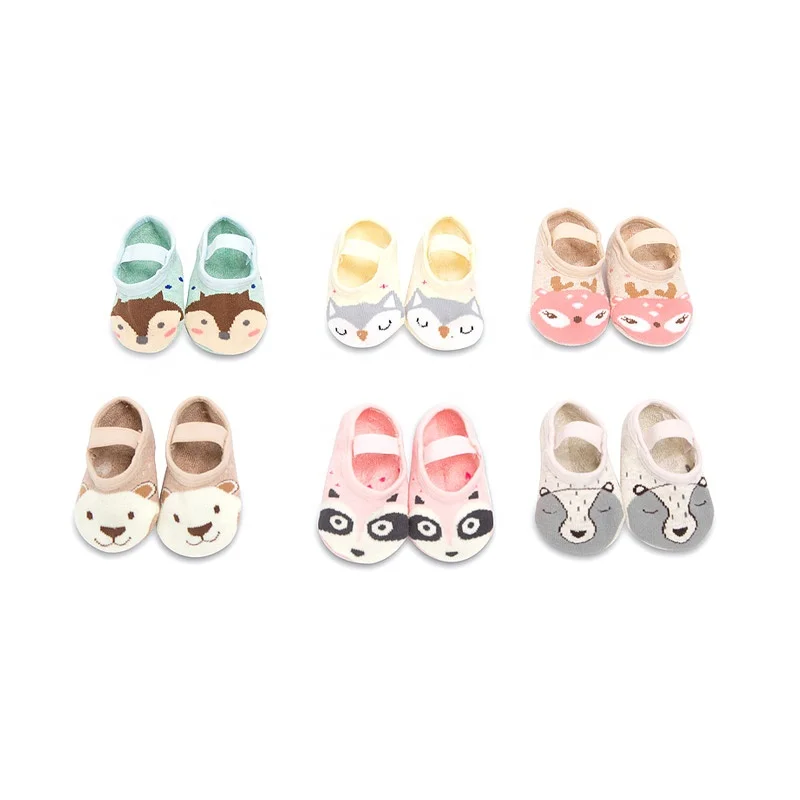 

New Design Animal Cartoon Anti-lost Type Floor Shoes Baby Ankle Socks, Colorful