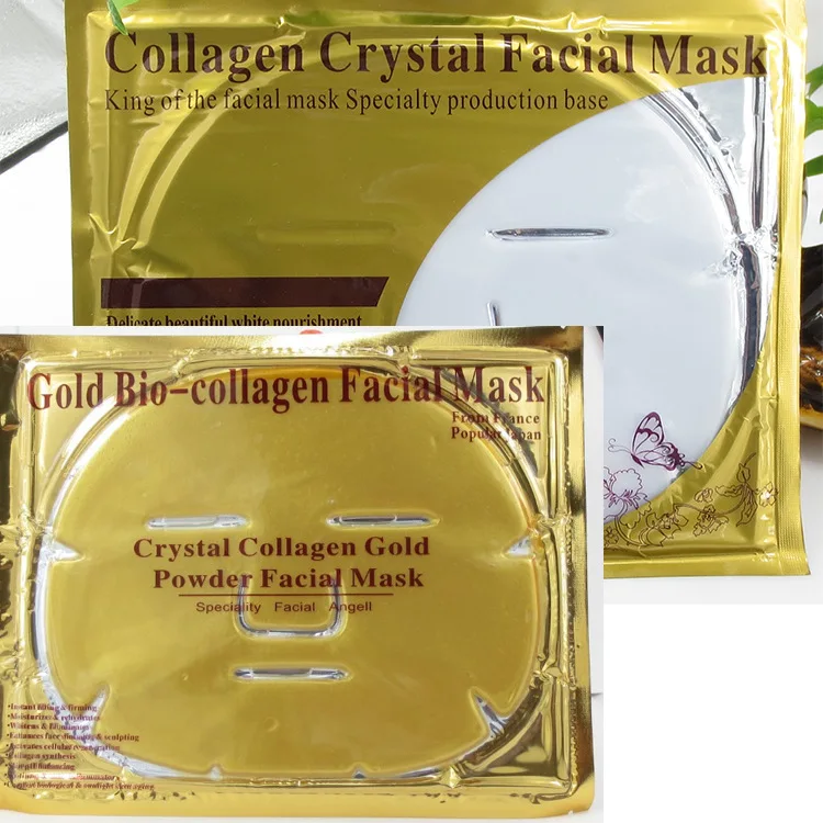 

Gold Collagen Crystal Facial Mask,Gold Bio-Collagen Facial Beauty Mask, Golden