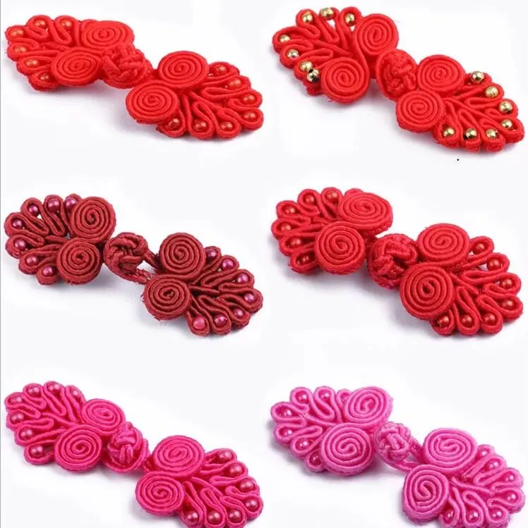 

Wholesale New Colorful Design Chinese Knot Frog Closure Buttons