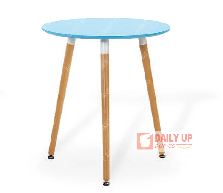 Wholesale High Bar Stools Table Wooden Frame Cafe Desk with Wood Desk Top Party Tea Restaurant Table Promotional Price