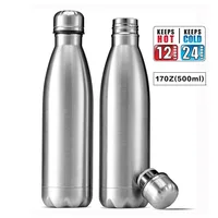 

Alkaline Water Bottle Stainless Steel Water Bottle Custom logo 17oz Double Wall Vacuum Insulated Camping Water Bottle Amazon