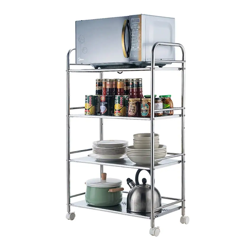 stainless steel storage racks on wheels