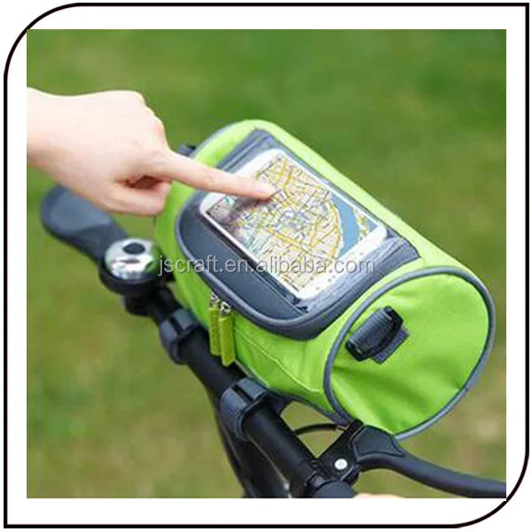 

Hot Sale Outdoor Waterproof Mobile GPS Function Tube Tack Bag Cycling Pouch Bike Handlebar Durable Bicycle Bag, Dark blue;green;red;blue