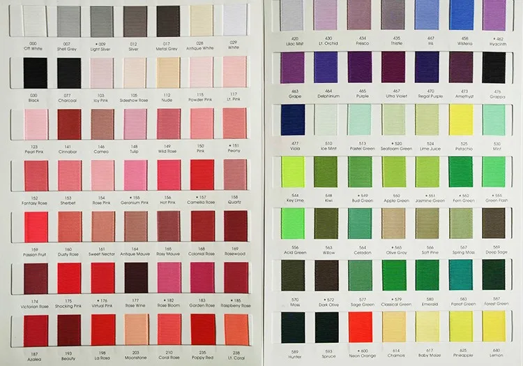 Offray Color Chart
