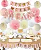It is A Girl Baby Shower Decorations Kit with Oh Baby Foil Balloons Its A Girl banner party supplies