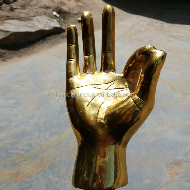 Hot Sale Human Life Size Ok Gesture Bronze Hand Sculpture Buy Hand