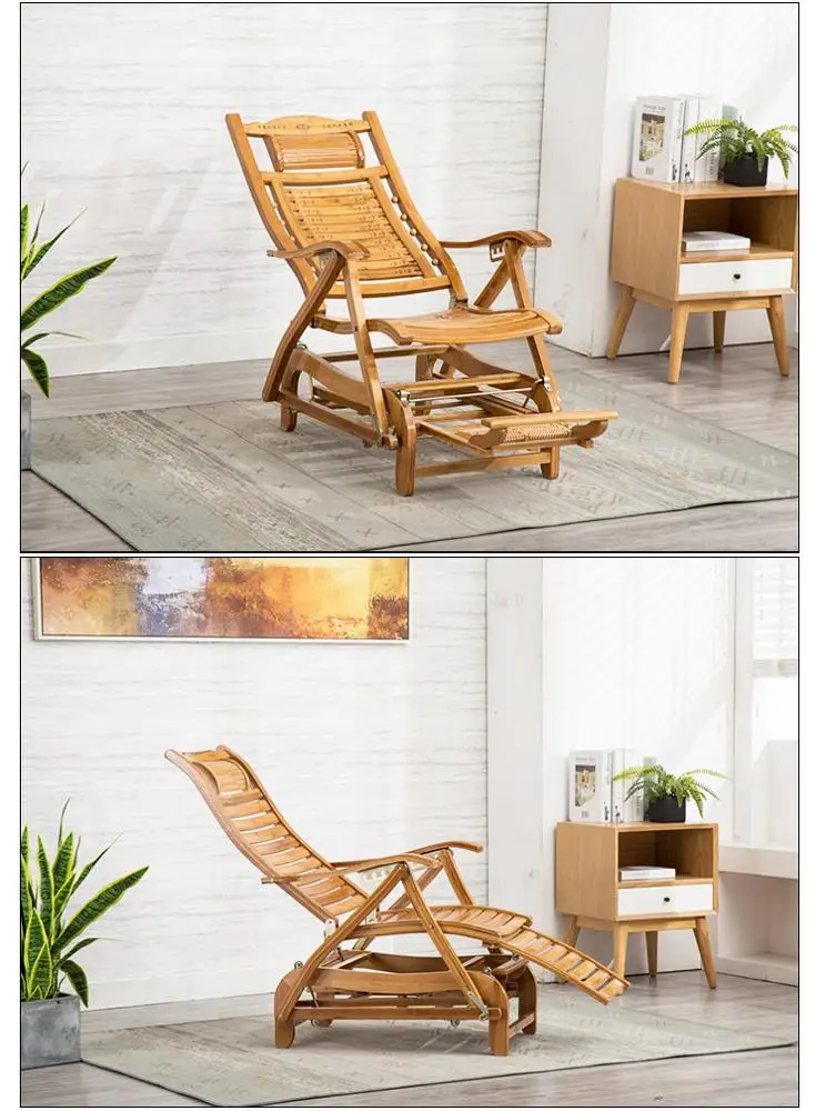 
Recreational adult nap folding household bamboo chair/reclining chair/rocking chair 