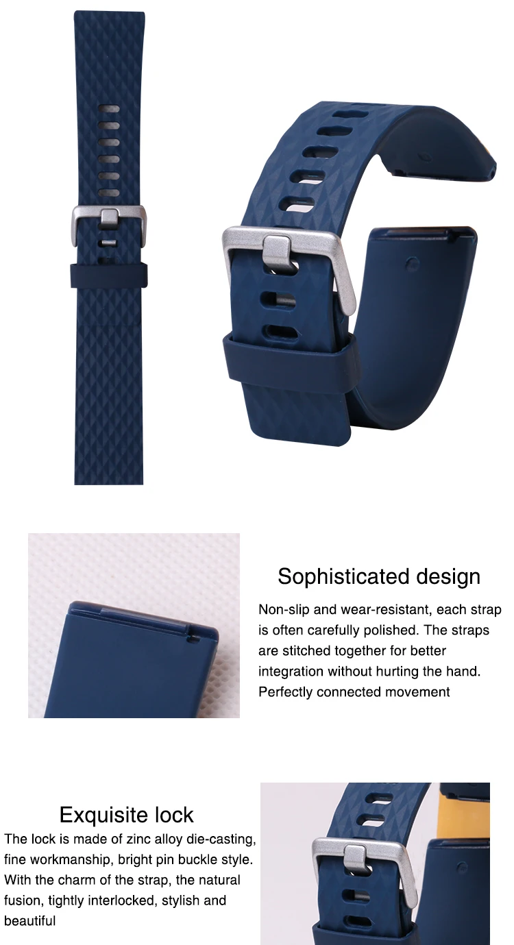 Watchband Wrist Band Sport Silicone Watch Band Strap For Fitbit Versa