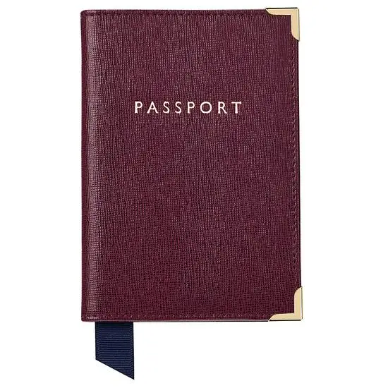 saffiano leather passport holder