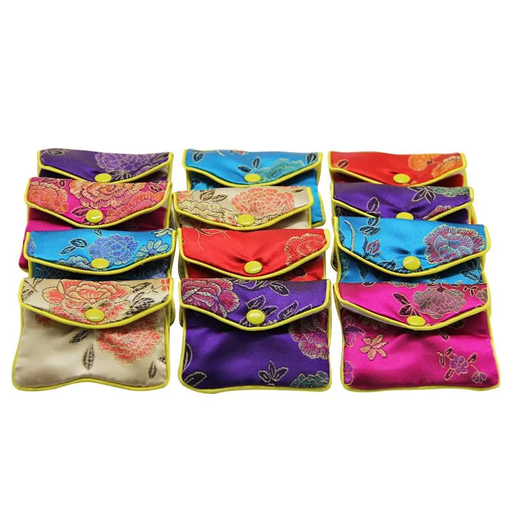 

Multifunction Chinese Style Jewelry Silk Purse Pouch Gift Bags, Multicolor or oem