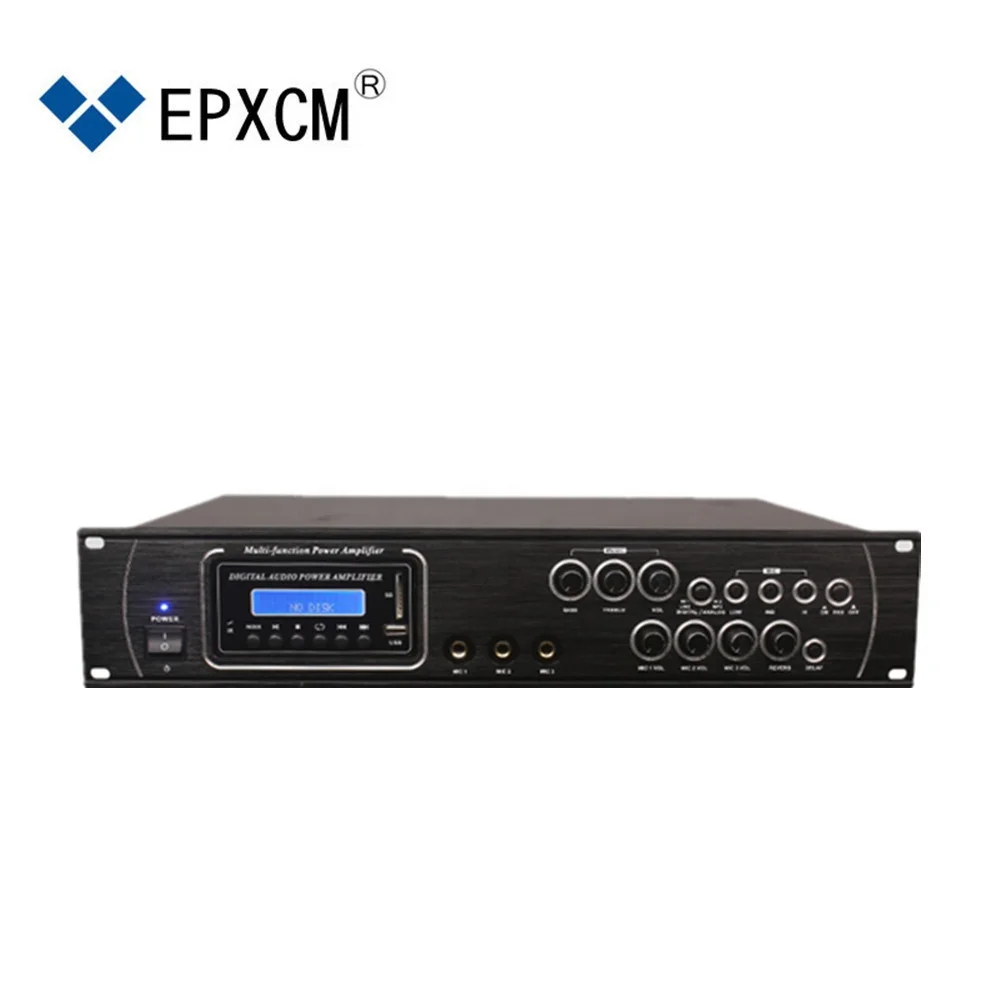 EPXCM / KP-1000  Power Amplifier 150W*2  High-power MP3 Bluetooth HIFI Amplifier  with 48v phantom power ,Digital input