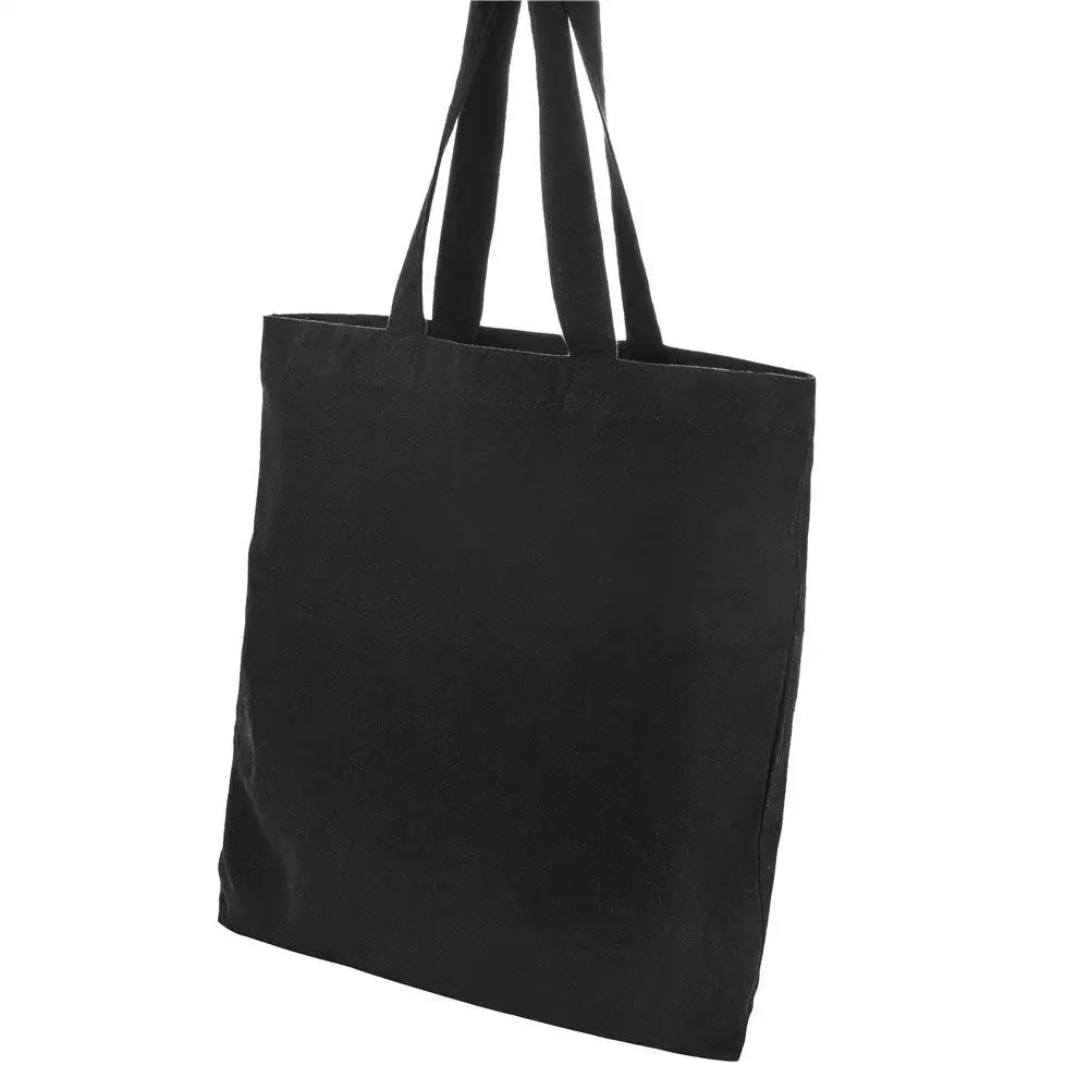 Cheap Black Blank Luxury Reusable Foldable Canvas Shopping Bag ...