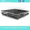 New 1m x 1m portable stage with wheels , non-slip event mobile stage , used portable stage for sale
