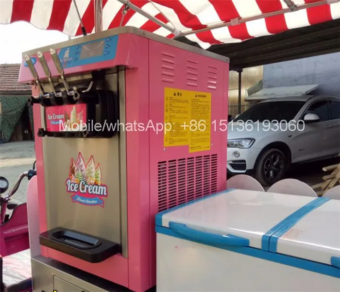 48v Electric Ice Cream Trucks Mobile Food Cart With Wheels /ice Cream