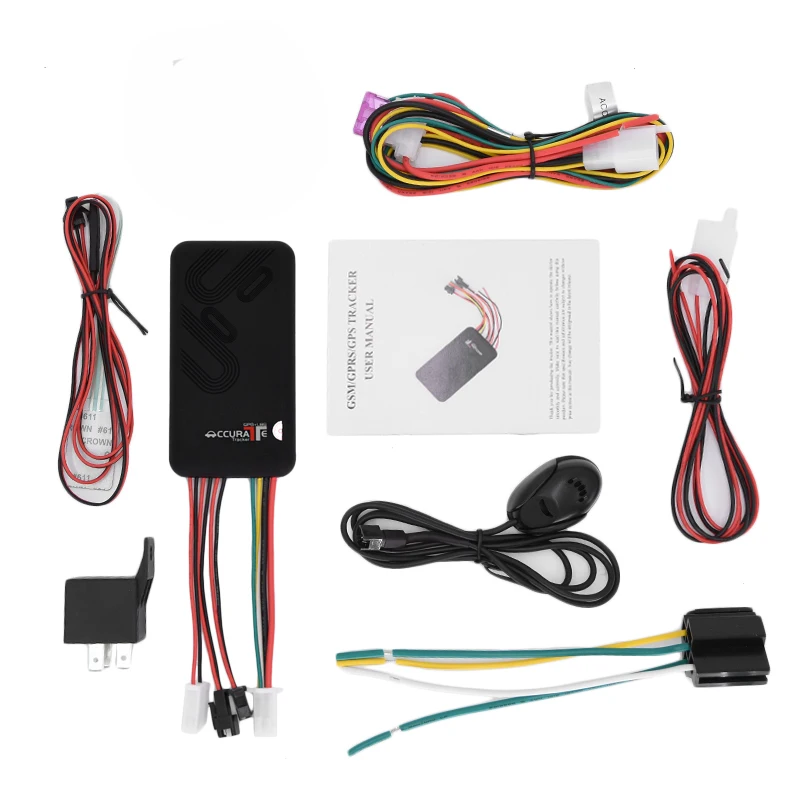 GT06-rastreador automático de vehículos, dispositivo de seguimiento GPS en tiempo Real con micrófono, botón de emergencia SOS, mapas de Google