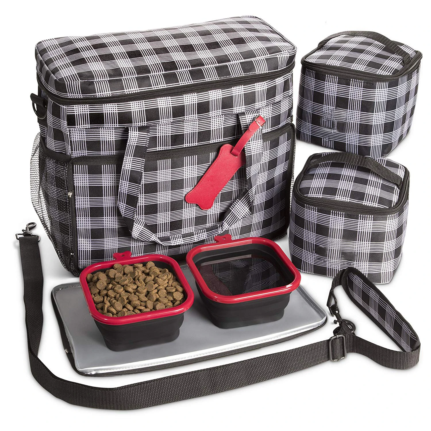 Premium Folding Pet Dog Travel Food Bag Dog Travel Set Bag