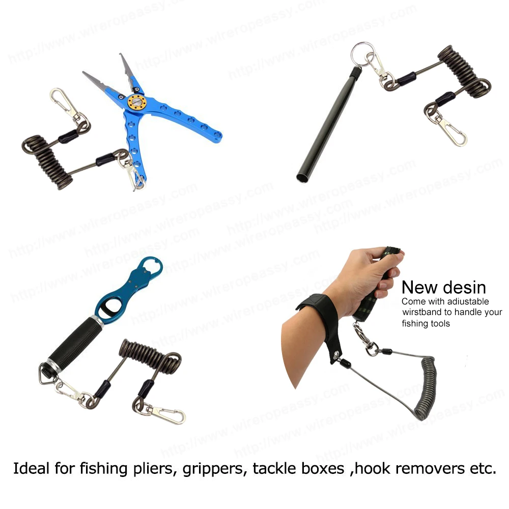 Marine Boat Outboard Safety Kill Switch Keys Sprial Coiled Lanyard