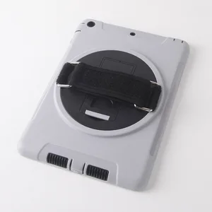 360 Rotation Kickstand Hard PC Bumper Hybrid Shockproof Cover For iPad air 1 Custom Accessories Tablet Case Manufacture