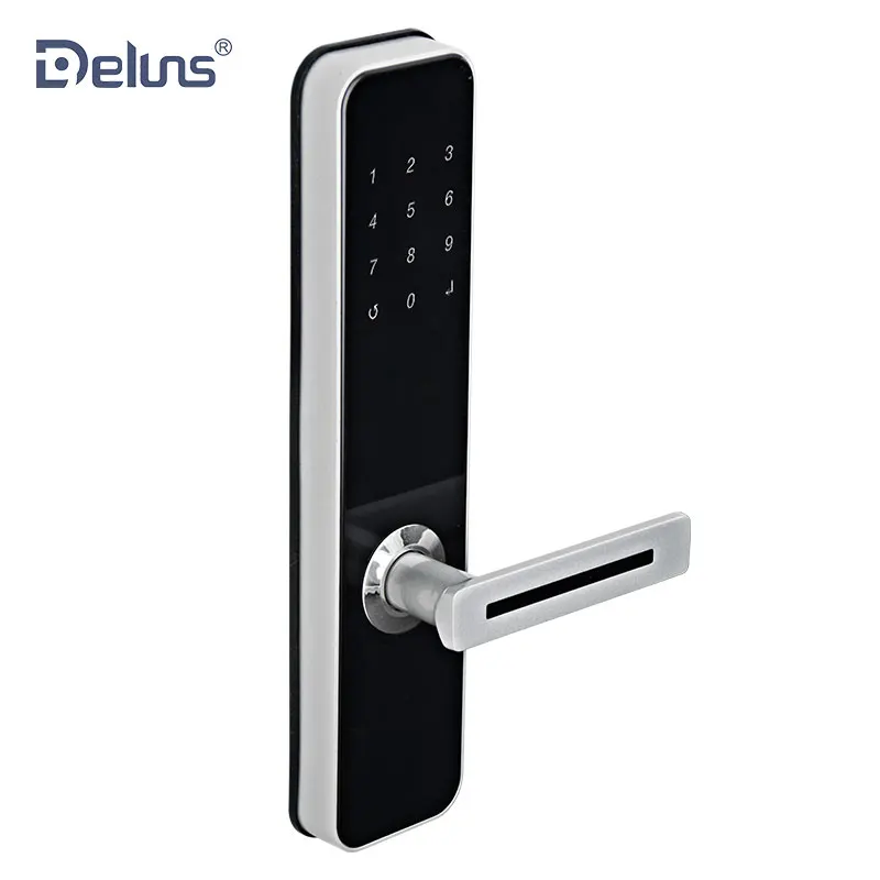 
smart phone ttlock app control bluetooth fingerprint password door lock for home airbnb office school hotel 