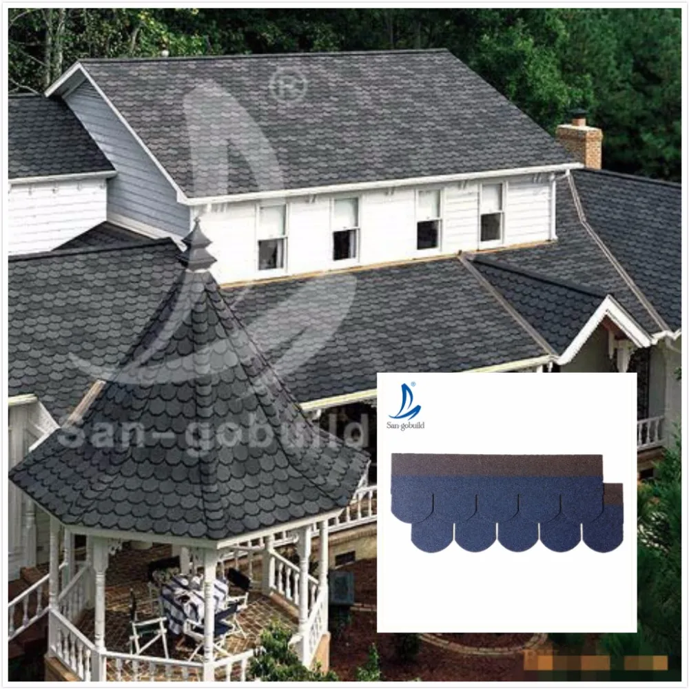 Fishscale Standard Malaysia Asphalt Shingles Price Fiber Roofing