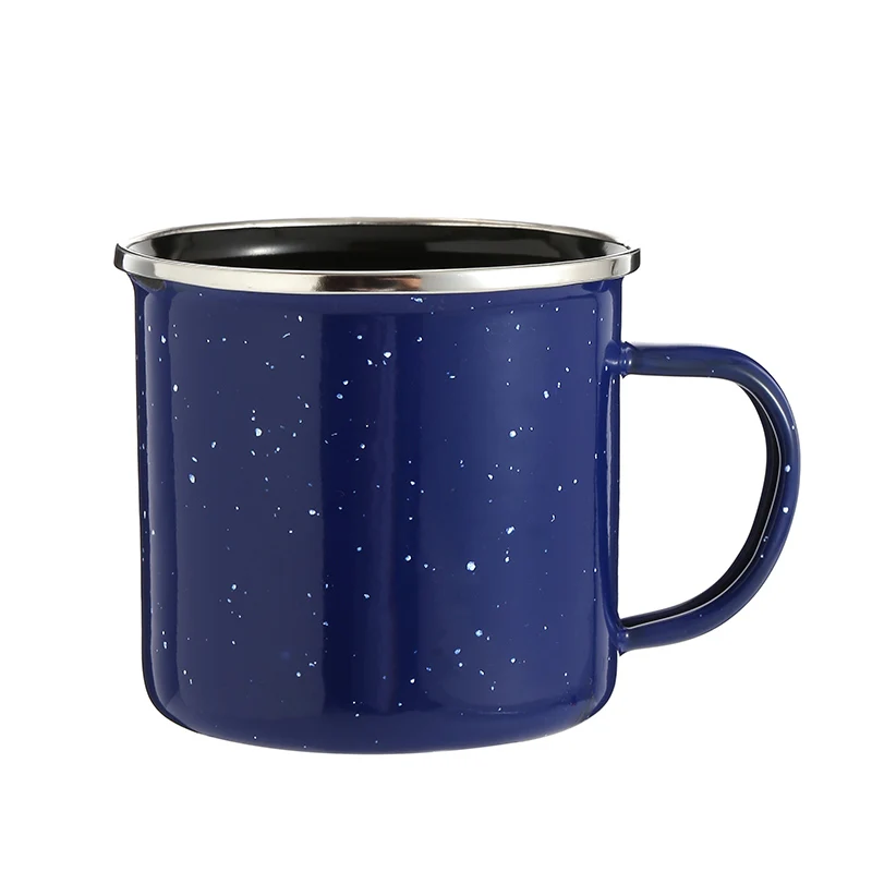 

Metal steel Enamel Camping mug, Customized color