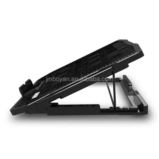 
aluminum laptop notebook cooling pad stand 6 fan 