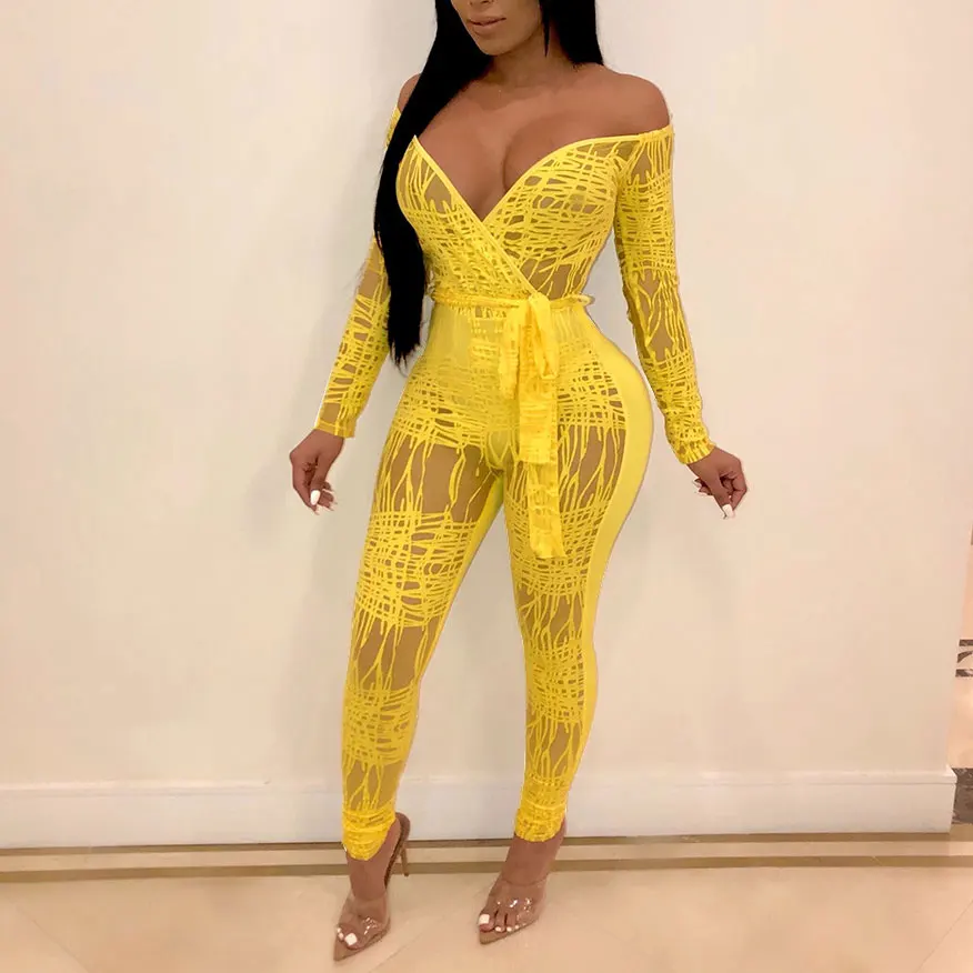 

FS0167C New arrival sexy deep v-neck expose shoulder tight women clothing