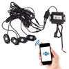 4 Pods Bluetooth Control RGB Rock Lights Boat LED Automotive Decoration Under Body Rock Lamp For Jeep Wrangler