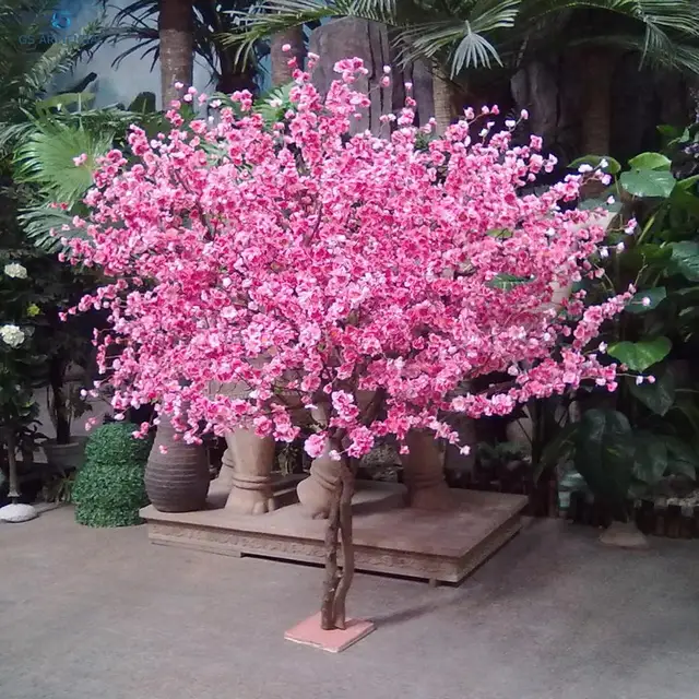 人工桜桃ピンクの花の木屋内結婚式の装飾 Buy 人工木 桃の木 桃 Product On Alibaba Com