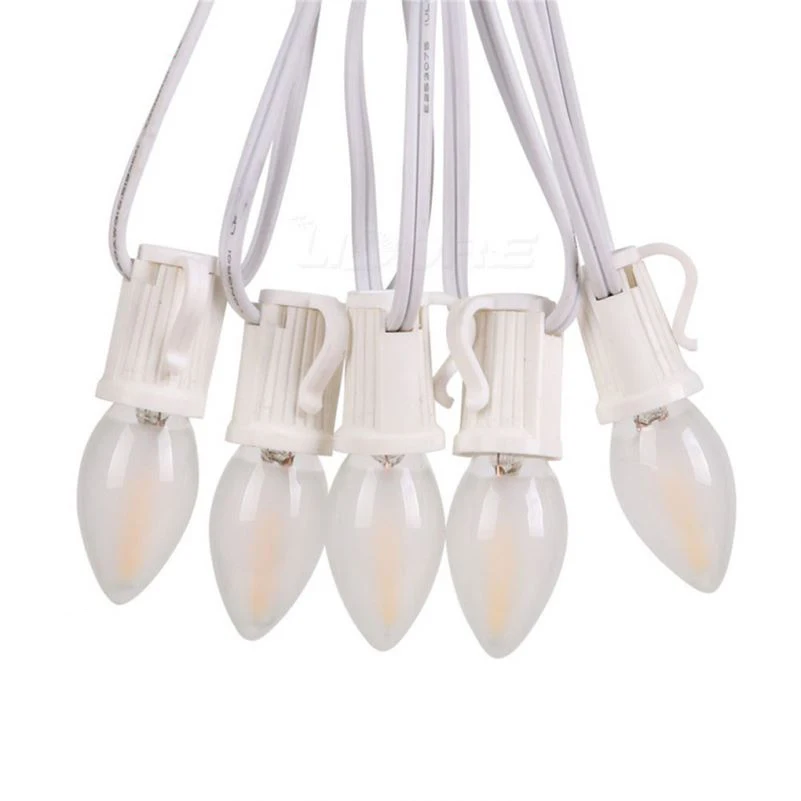 New Style 110V E12 Bulb White Target String Lights